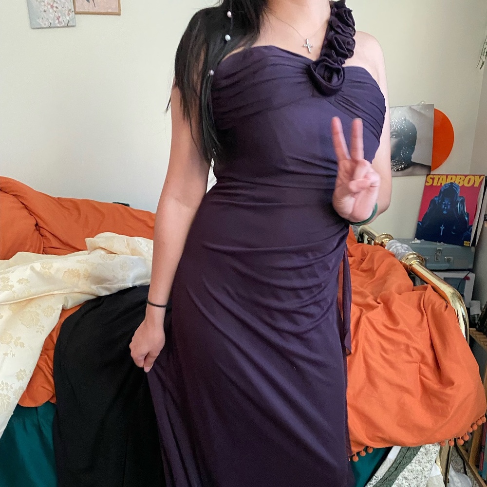 Purple ball gown